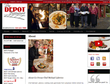 Tablet Screenshot of depotrestaurantdining.com